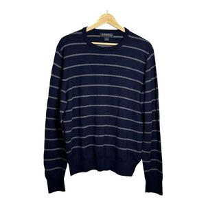 Brooks Brothers Mens Extra Fine Italian Merino Wool Sweater Size Large‎ Stripes